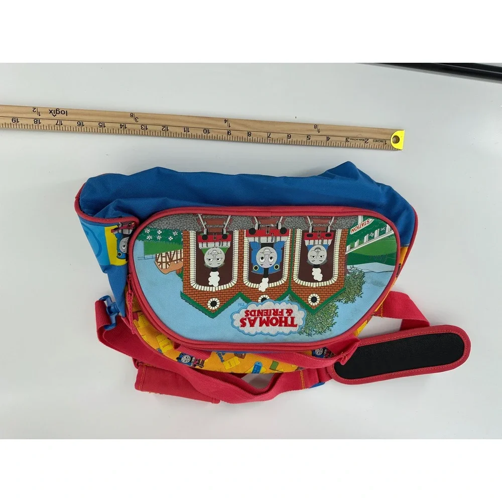 Chenson Thomas & Friends Kids Duffle Bag Blue Red Yellow Train Graphic Canvas